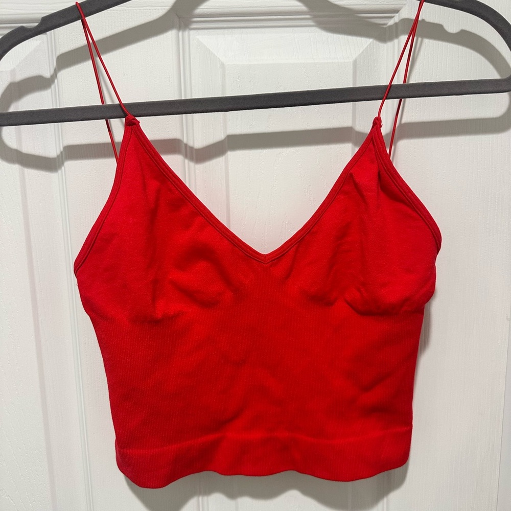 Free People Bold Red Top